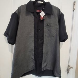 NWT Adress Unknown 2 Tone Guayabera Button Shirt XL
